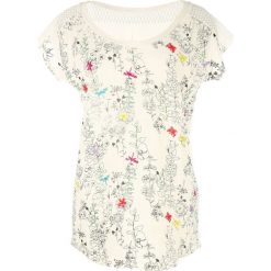 T-shirty damskie: T-shirt z okrągłym dekoltem i krótkim rękawem w kwiaty