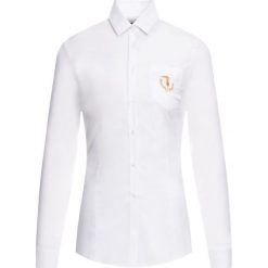 Koszula Trussardi Jeans Popeline 56C00313. Białe bluzki damskie Trussardi Jeans, bez wzorów, z elastanu, bez kołnierzyka, bez rękawów. W wyprzedaży za 259,00 zł.