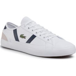 Sneakersy LACOSTE - Sideline 120 5 Cma 7-39CMA007365T Wht/Off Wht. Białe sneakersy męskie Lacoste, bez zapięcia. W wyprzedaży za 319,00 zł.