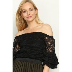 Czarna Bluzka Spanish Lace. Czarne bluzki hiszpanki marki Born2be, s, z koronki. Za 69,99 zł.