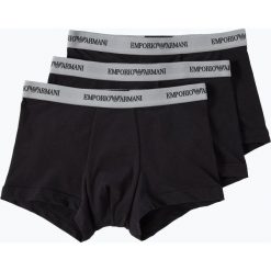 Emporio Armani - Obcisłe bokserki męskie Emporio Armani – Parigamba pakowane po 3 szt., czarny. Czarne bokserki męskie marki Emporio Armani, bez wzorów, z bawełny. Za 199,95 zł.