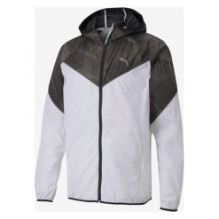Puma Last Lap Graphic Kurtka Biały Brązowy. Pomarańczowe płaszcze męskie Puma, na wiosnę, s, bez wzorów, z poliesteru, bez kaptura. Za 326,95 zł.