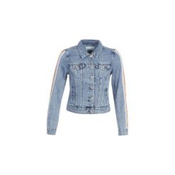 Kurtki jeansowe Only ONLCHRIS. Niebieskie kurtki damskie ONLY, bez wzorów, z jeansu, bez kaptura. Za 219,00 zł.