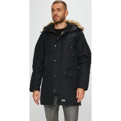 Levi's - Kurtka puchowa. Brązowe kurtki męskie bomber Levi's®, l, z bawełny, z kapturem. Za 999,90 zł.
