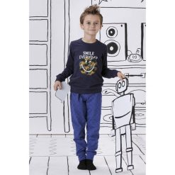 Chłopięca piżama Smile Everyday. Szare bielizna chłopięca marki COTONELLA, z bawełny. Za 82,99 zł.