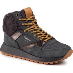 Sneakersy PEPE JEANS - Dean Warm PLS30887 Gris 959. Niebieskie półbuty damskie Pepe Jeans, bez wzorów, z jeansu, bez obcasa, na płaskiej podeszwie, bez zapięcia. W wyprzedaży za 259,00 zł.