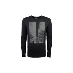T-shirty z długim rękawem Calvin Klein Jeans J30J305536. Czarne t-shirty męskie Calvin Klein Jeans, s, bez wzorów, z jeansu, bez kołnierzyka, długie. Za 199,00 zł.