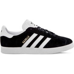 Czarne Stylowe Buty Adidas Gazelle J 502. Czarne sneakersy damskie Molly.pl, z zamszu. Za 299,00 zł.