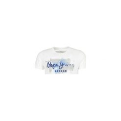 T-shirty z krótkim rękawem Pepe jeans GOLDERS. Białe t-shirty męskie Pepe Jeans, s, bez wzorów, z jeansu, bez kołnierzyka, krótkie. Za 107,10 zł.