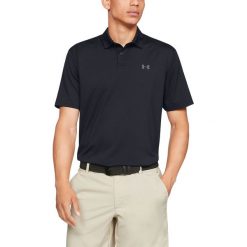 Under Armour Performance Polo Koszulka Czarny. Czarne podkoszulki męskie Under Armour, l, bez wzorów, z elastanu, bez rękawów. Za 257,95 zł.
