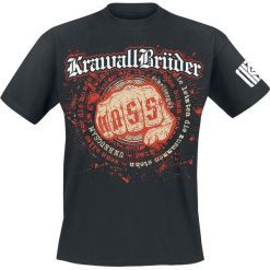 KrawallBrüder Unbeugsam T-Shirt czarny. Czarne t-shirty męskie z nadrukiem marki Caliban, s. Za 74,90 zł.
