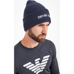 CZAPKA CIEPŁA EMPORIO ARMANI. Czapki męskie Emporio Armani, na zimę, bez wzorów, sportowe. Za 569,00 zł.