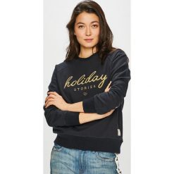 Femi Stories - Bluza. Czarne bluzy damskie marki Femi Stories, s, z aplikacjami, z elastanu, bez rękawów, bez kaptura. W wyprzedaży za 179,90 zł.