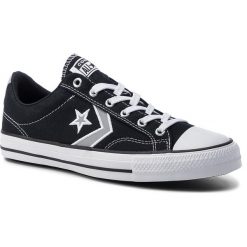 Trampki CONVERSE - Star Player Ox 164399C Black/Dolphin/Whit. Czarne trampki męskie Converse, bez wzorów, z gumy, klasyczne, bez zapięcia. W wyprzedaży za 199,00 zł.