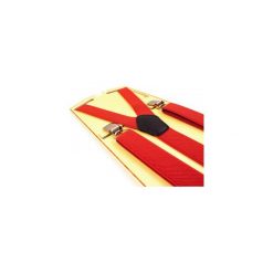 Czerwone Szelki Wąskie Unisex - 2,5cm T22. Czerwone szelki męskie Modini Moda Męska. Za 26,10 zł.