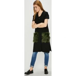 Silvian Heach - Kamizelka. Czarne kamizelki damskie marki Silvian Heach, s, z poliesteru, krótkie. W wyprzedaży za 239,90 zł.