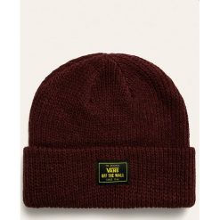 Vans - Czapka. Brązowe czapki męskie Vans, bez wzorów, z dzianiny. W wyprzedaży za 59,90 zł.