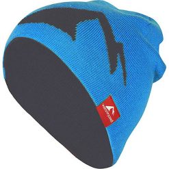 Czapki męskie: Dwustronna czapka beanie „Westfjord” w kolorze niebiesko-antracytowym