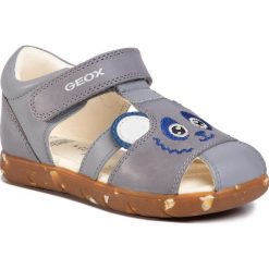 Sandały GEOX - B S.Alul B. D B021VD 0CL85 C1006 S Grey. Szare sandały dziewczęce Geox, ze skóry, bez zapięcia. Za 259,00 zł.