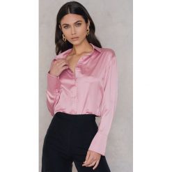 Koszule nocne i halki: Boohoo Satynowe koszule - Pink
