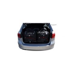 VW PASSAT VARIANT, 2014- TORBY DO BAGAŻNIKA 5 SZT KJUST - 7043010. Czarne torby podróżne KJUST, bez wzorów, z kauczuku, klasyczne. Za 1299,00 zł.