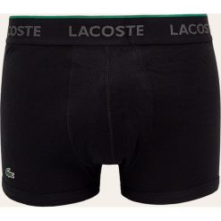 Lacoste - Bokserki (3-pack). Czarne bokserki męskie Lacoste, s, z nadrukiem, z bawełny. W wyprzedaży za 149,90 zł.