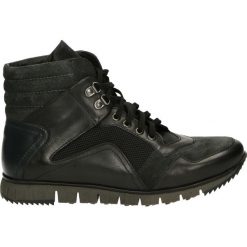 Botki męskie - 60034 BL-SH-B. Czarne botki męskie Venezia, ze skóry. Za 199,00 zł.