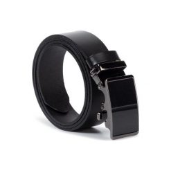 PASEK LASOCKI 2M2-012-SS19 Czarny. Czarne paski męskie Lasocki, w paski, ze skóry. Za 69,99 zł.
