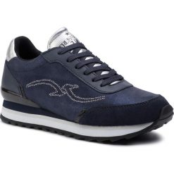 Sneakersy TRUSSARDI JEANS - 79A00454 U621. Niebieskie półbuty damskie Trussardi Jeans, bez wzorów, z jeansu, bez obcasa, na płaskiej podeszwie, bez zapięcia. Za 689,00 zł.