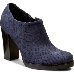 Buty zimowe damskie: Botki QUAZI – 7216-01 Granatowy