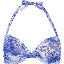 Biustonosz bikini w kolorze niebieskim. Niebieskie biustonosze push up marki Short Stories, z materiału. W wyprzedaży za 108,95 zł.