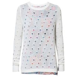 Desigual Damski sweter Jers Carol Egret 19SWJFAB 1031 (rozmiar S). Swetry damskie Desigual, s, bez wzorów, bez rękawów, bez kaptura. W wyprzedaży za 228,00 zł.