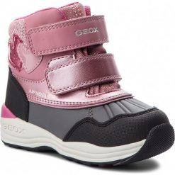 Śniegowce GEOX - B N.Gulp B.B Abx A B841FA 0BCEW C8006 M DK Pink. Różowe śniegowce dziewczęce Geox, bez zapięcia. W wyprzedaży za 229,00 zł.