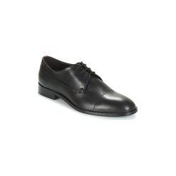 Derby HUGO SMART DERB. Czarne półbuty męskie HUGO, bez wzorów, bez zapięcia. Za 859,00 zł.