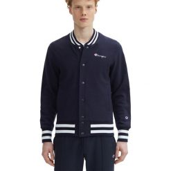 CHAMPION REVERSE WEAVE BOMBER SWEAT JACKET > 213028-BS501. Kurtki męskie Champion, xl, z aplikacjami, z bawełny, klasyczne, bez kaptura. W wyprzedaży za 269,99 zł.