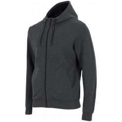 Bluzy męskie: 4F Męska Bluza H4Z17 blm002 Ciemny Szary Melanż S