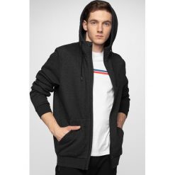 Bluza męska BLM300 - ciemny szary melanż. Szare bluzy męskie s, melanż, z dzianiny, z kapturem. Za 129,99 zł.