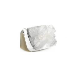 InspiRING Kryształ Górski 1/4 Srebro rozmiar 13. Białe pierścionki damskie Brazi druse jewelry, z kryształem, srebrne. Za 320,00 zł.