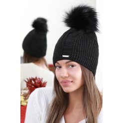 Czapka MORIKA BLACK. Czarne szaliki damskie . W wyprzedaży za 29,00 zł.