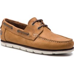 Mokasyny WRANGLER - Wave Nubuck WM91071A Nut 066. Pomarańczowe mokasyny męskie marki Wrangler, na co dzień, bez wzorów, ze skóry, bez zapięcia. Za 329,00 zł.