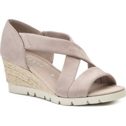 Espadryle GABOR - 22.853.43 Leinen (Jute). Szare espadryle damskie Gabor, bez wzorów, ze skóry, bez obcasa, na obcasie. W wyprzedaży za 349,00 zł.