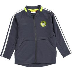 Bluza "Sebastian 602" w kolorze niebieskoszarym. Niebieskie bluzy chłopięce rozpinane LEGO Wear, z aplikacjami, z materiału. W wyprzedaży za 97,95 zł.