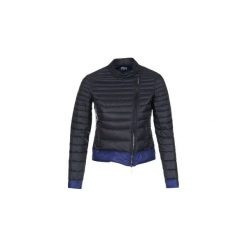 Kurtki pikowane Armani jeans BEAUJADO. Czarne kurtki damskie Armani Jeans, bez wzorów, z jeansu, bez kaptura. Za 930,30 zł.