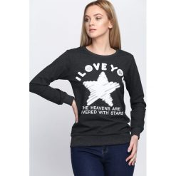 Bluzy damskie: Czarna Bluza Good Morning