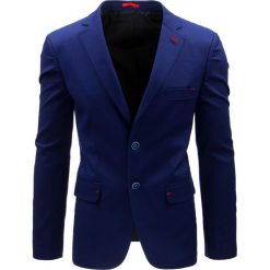 Marynarki męskie: Marynarka męska casual niebieska (mx0355)