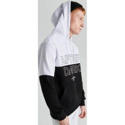 Czarno-biała bluza z kapturem - Biały. Białe bluzy męskie Cropp, s, bez wzorów, z kapturem, bez rękawów, z kapturem. Za 119,99 zł.