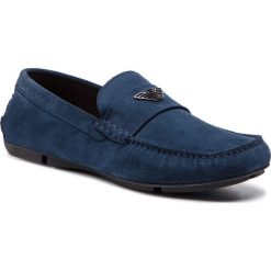Mokasyny EMPORIO ARMANI - X4B124 XF188 00054 Midnight. Niebieskie mokasyny męskie ze skóry, klasyczne. Za 819,00 zł.