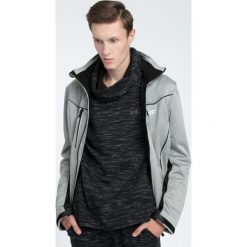 Softshell męski SFM005 - szary melanż. Szare kurtki sportowe męskie 4f, m, bez wzorów, z materiału, z kapturem, trekkingowe. W wyprzedaży za 249,99 zł.