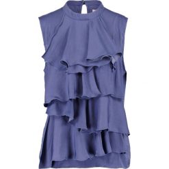Bluzki asymetryczne: Cream JULIANA Bluzka blue indigo