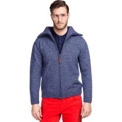 Sweter AMEDEO SWG000083. Czerwone swetry męskie Giacomo Conti, na zimę, m, bez wzorów, z wełny, polo, bez kaptura. Za 299,00 zł.